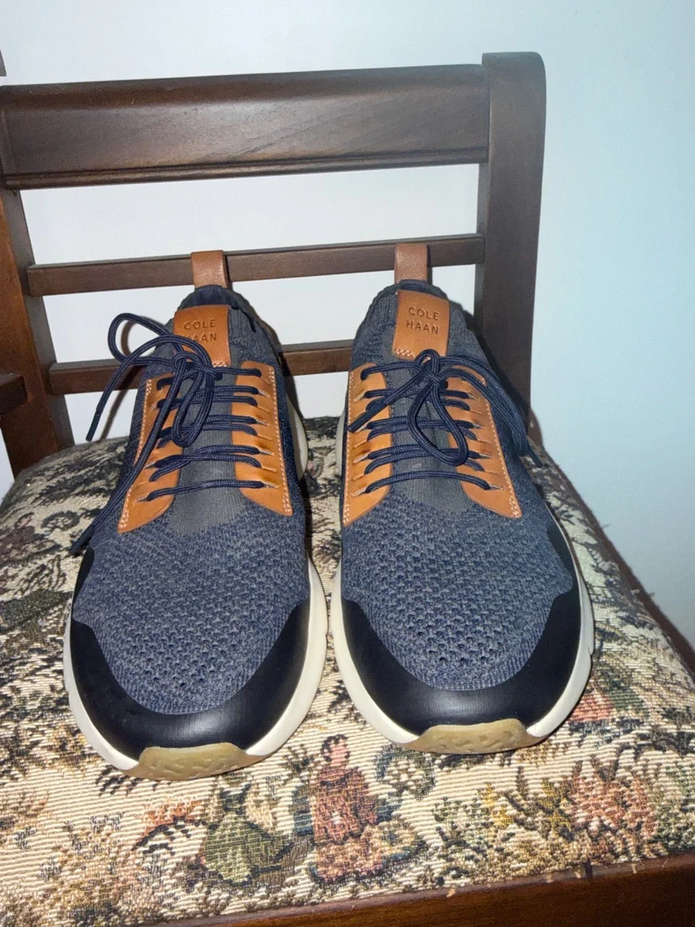 Cole Haan Zerogrand Stitchlite All Day Sneaker Marine Blue Brown Men’s 10.5M